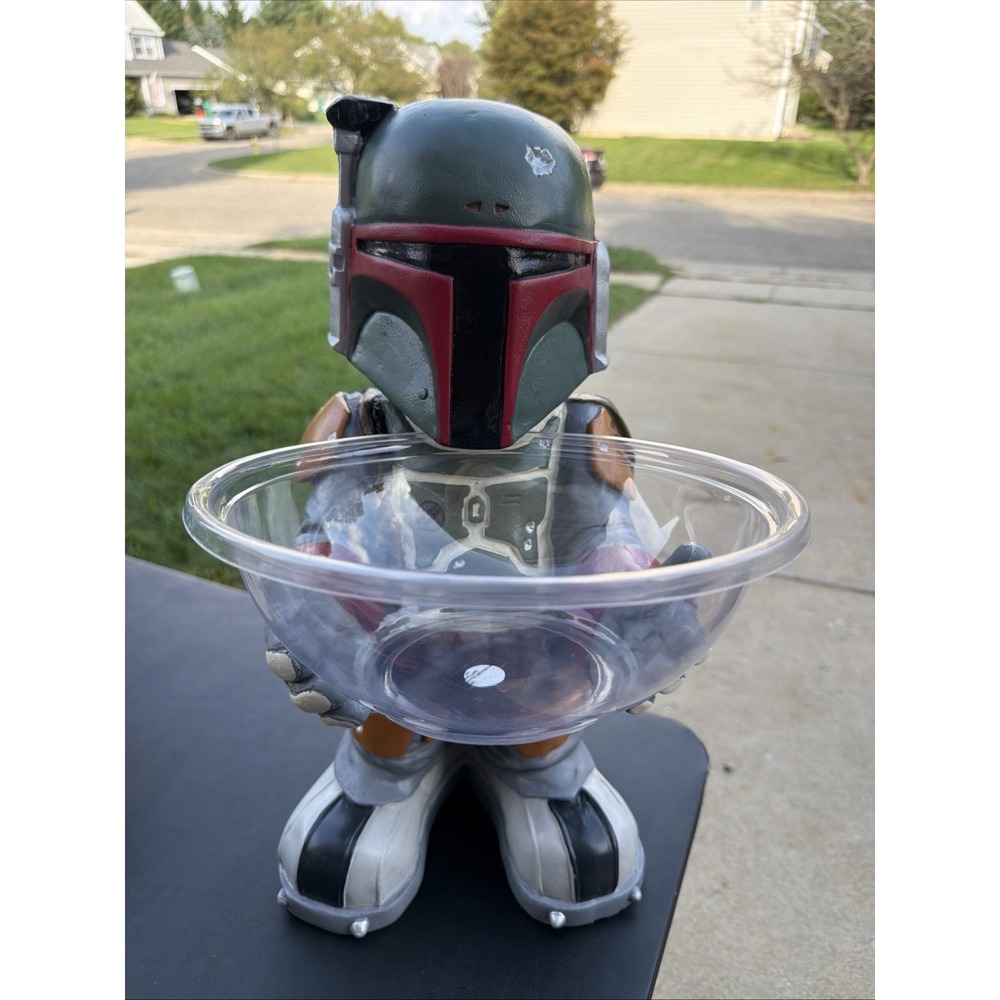 Vtg.Star Wars - Boba Fett - Candy Bowl/Dish Holder. Bowl Included - Approx.-20"